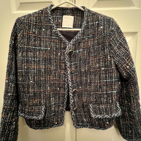 SOLD Sandro Tweed Jacket - Picture 3 of 4